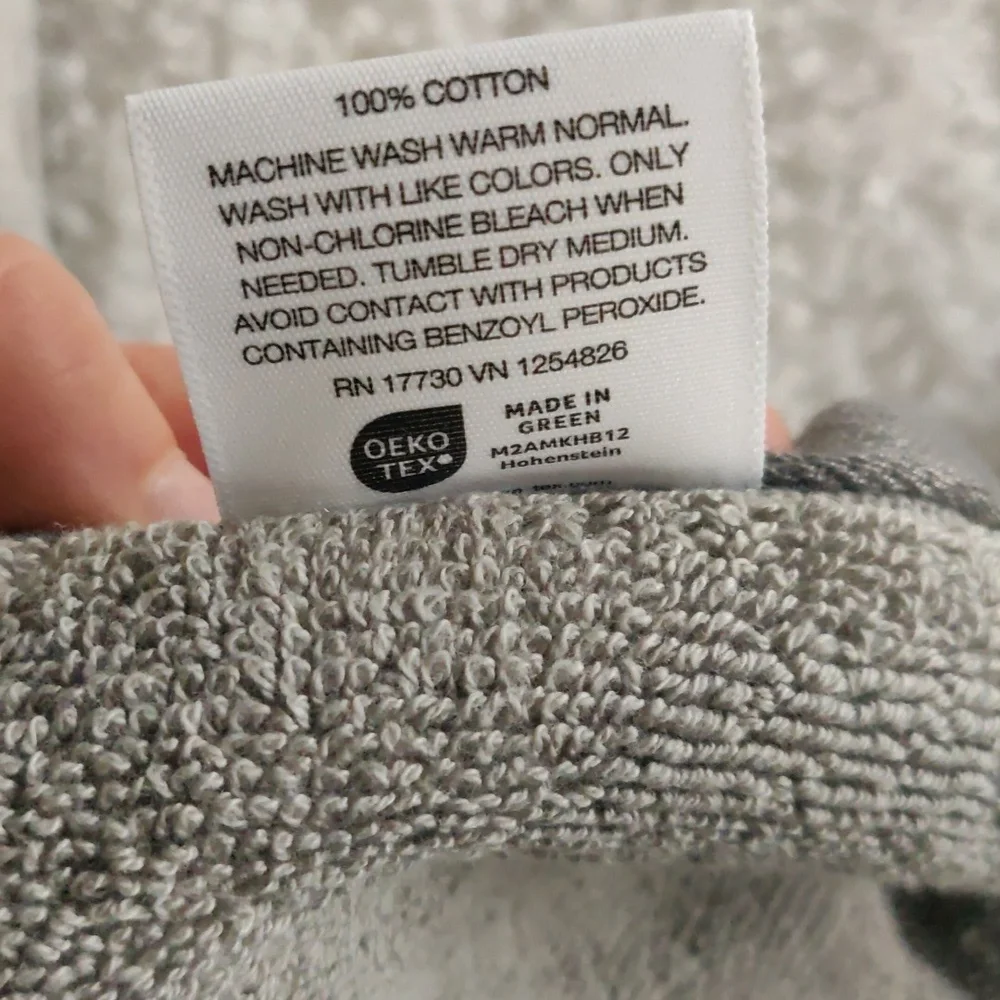 New! Room Essential Gray Towel 3 Pc Set